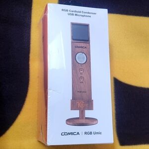 Comica RGB Umic USB Microphone for iPhone Android laptop Computer New Sealed Box